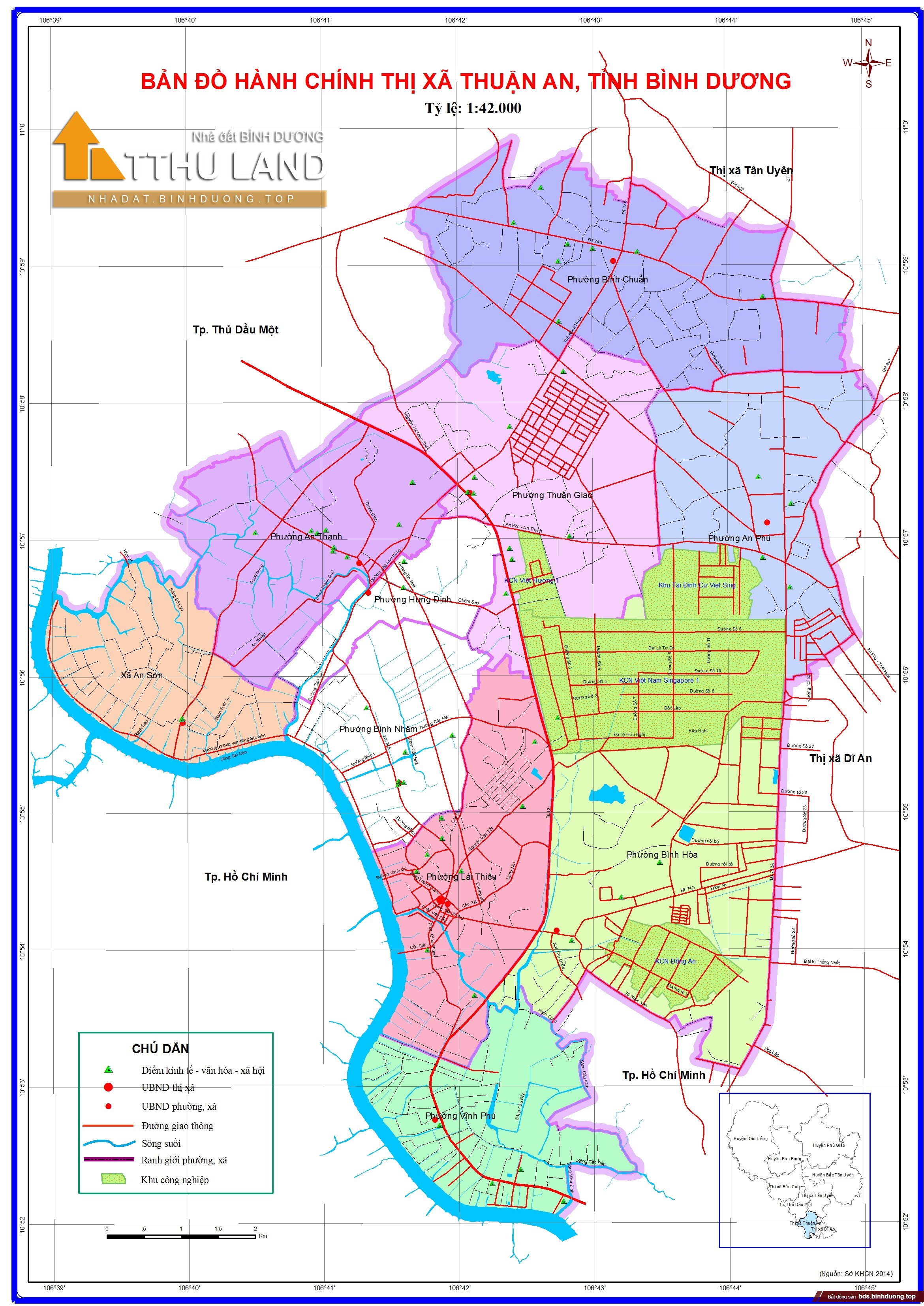 Bản đồ hành chính thành phố Thuận An: Thuận An là một trong những thành phố hấp dẫn để đến thăm. Bản đồ hành chính thành phố Thuận An giúp du khách tìm hiểu thông tin chi tiết về vị trí các điểm đến, các dịch vụ du lịch và giải trí tại đây. Hãy đến và tận hưởng chuyến đi tuyệt vời tại Thuận An.