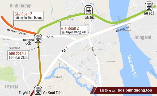 Kéo dài tuyến metro từ thành phố HCM về Bình Dương