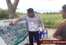 Quảng cáo bán đất nền trên đường Nguyễn Duy Trinh, Q.9, TP.HCM - Ảnh: QUANG ĐỊNH