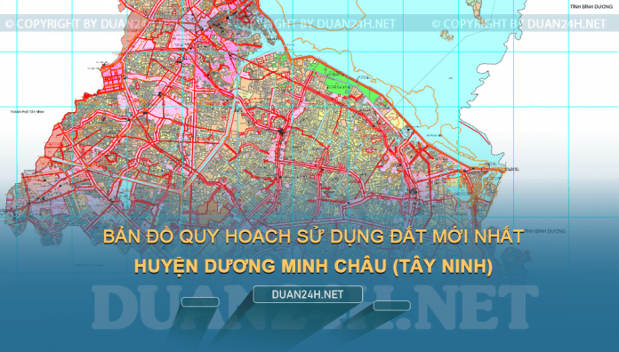 Tải về bản đồ quy hoạch sử dụng đất huyện Dương Minh Châu (Tây Ninh)