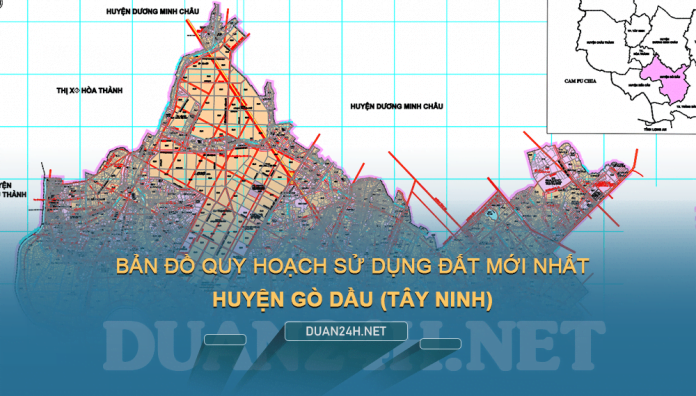 Tải về bản đồ quy hoạch sử dụng đất huyện Gò Dầu (Tây Ninh)