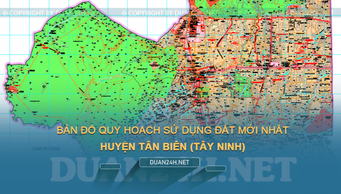 Tải về bản đồ quy hoạch sử dụng đất huyện Tân Biên (Tây Ninh)