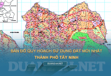 Tải về bản đồ quy hoạch sử dụng đất Thành phố Tây Ninh