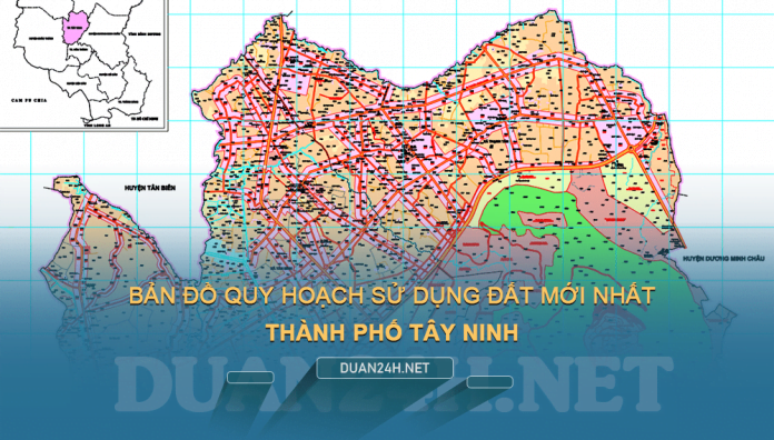 Tải về bản đồ quy hoạch sử dụng đất Thành phố Tây Ninh