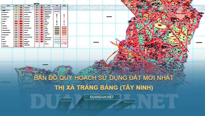 Tải về bản đồ quy hoạch sử dụng đất Thị xã Trảng Bàng (Tây Ninh)