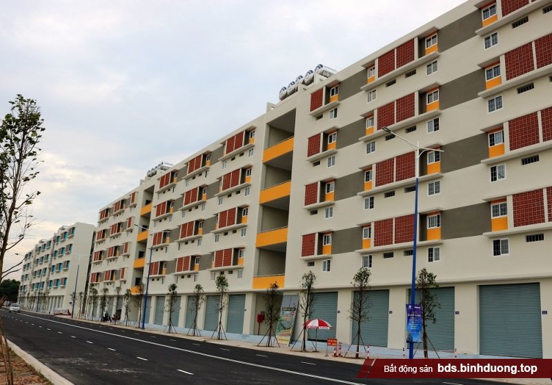 Khu nhà ở xã hội Định Hòa đã đưa vào sử dụng với hàng ngàn căn hộ được xây dựng khang trang hiện đại.
