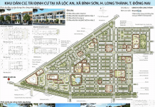 Bản vẽ quy hoạch tỉ lệ 1/500 của Khu dân cư, tái định cư tại xã Lộc An- Bình Sơn