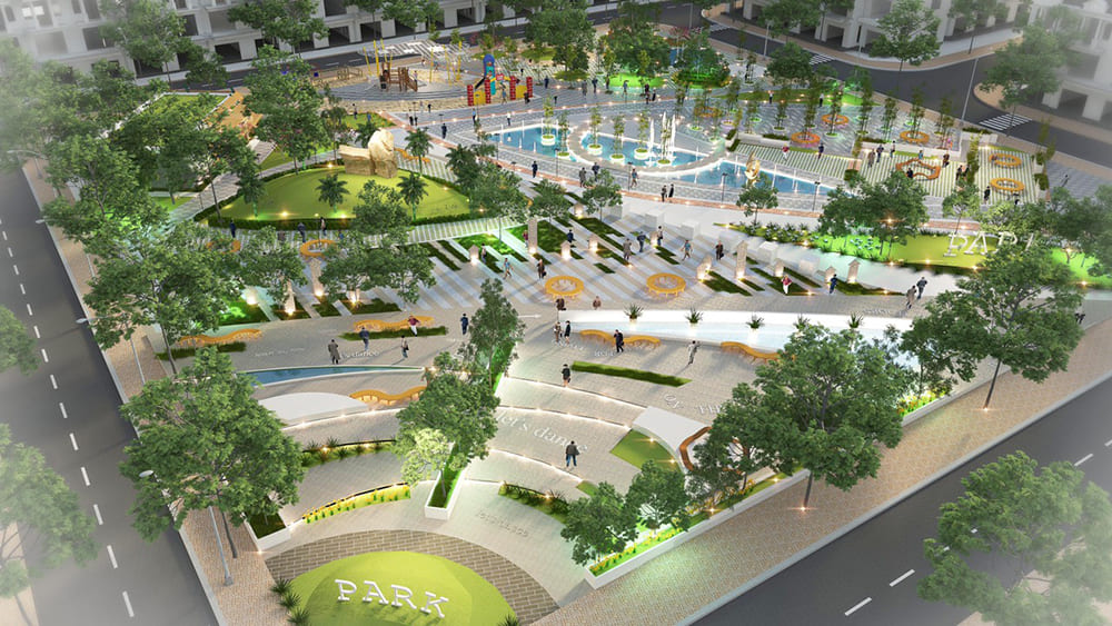 Công viên dự án Khu đô thị Phúc Hưng Golden