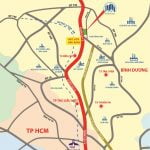 Vị trí dự án Sunview City Bàu Bàng