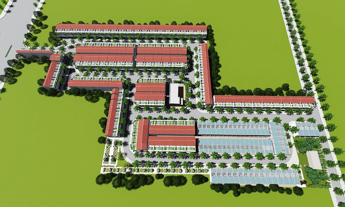 Phối cảnh tổng thể dự án City Zone (Khu nhà ở Chánh Hưng)