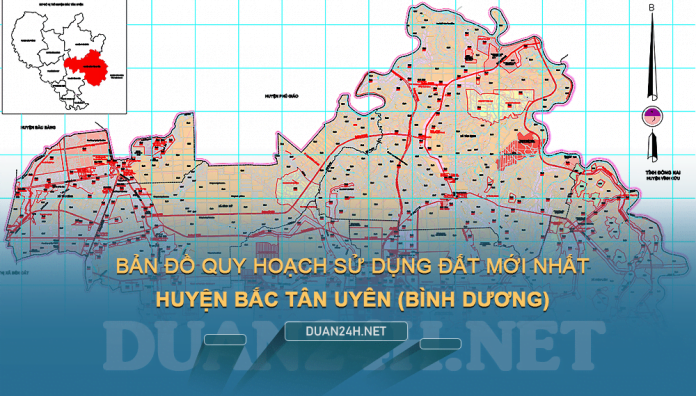 Tải về bản đồ quy hoạch sử dụng đất huyện Bắc Tân Uyên (Bình Dương)