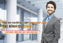 Thay đổi người đại diện theo pháp luật công ty tại Bình Dương