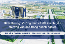 Bình Dương: Vướng mắc về đất khi chuyển nhượng vốn góp trong doanh nghiệp