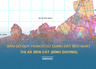 Tải về bản đồ quy hoạch sử dụng đất Thị xã Bến Cát (Bình Dương)
