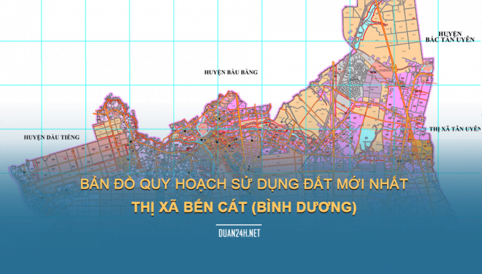 Tải về bản đồ quy hoạch sử dụng đất Thị xã Bến Cát (Bình Dương)