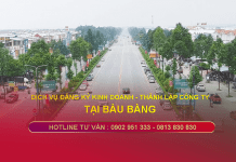 Đăng ký kinh doanh tại Bàu Bàng (Bình Dương)