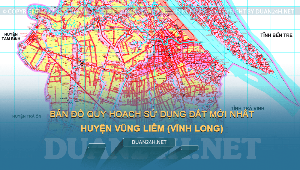 Bản đồ quy hoạch huyện Vũng Liêm (Vĩnh Long) năm 2023