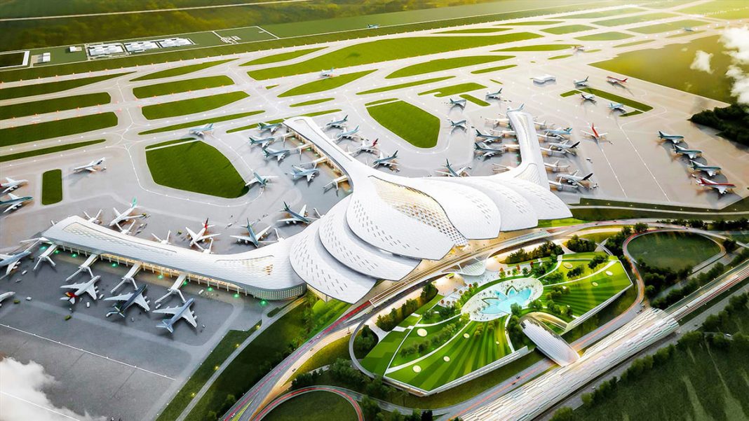 Phối cảnh sân bay quốc tế Long Thành theo thiết kế