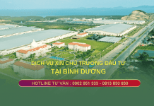 Dịch vụ xin chủ trương đầu tư tại Bình Dương