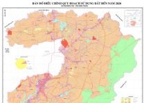 Bản đồ điều chỉnh quy hoạch sử dụng đất đến năm 2020 huyện Đồng Phú