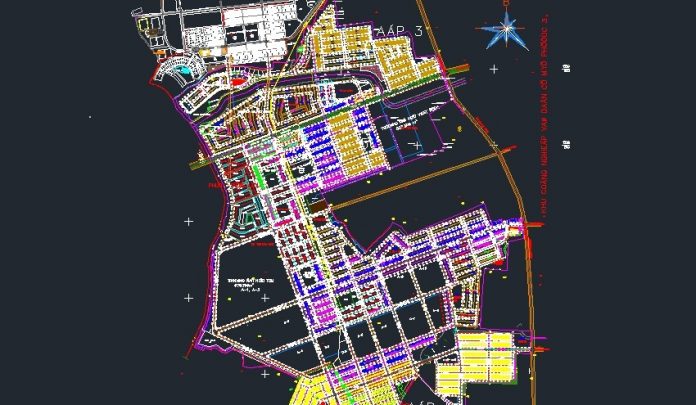 Tải về Bản đồ Khu dân cư và công nghiệp Mỹ Phước 4 (file CAD)