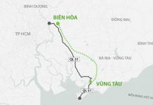Sơ đồ dự án Cao tốc Biên Hòa - Vũng Tàu. Đồ họa : Vnexpress.net