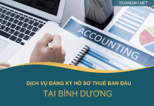 Dịch vụ tư vấn đăng ký hồ sơ thuế /ban đầu trọng gói tại Bình Dương