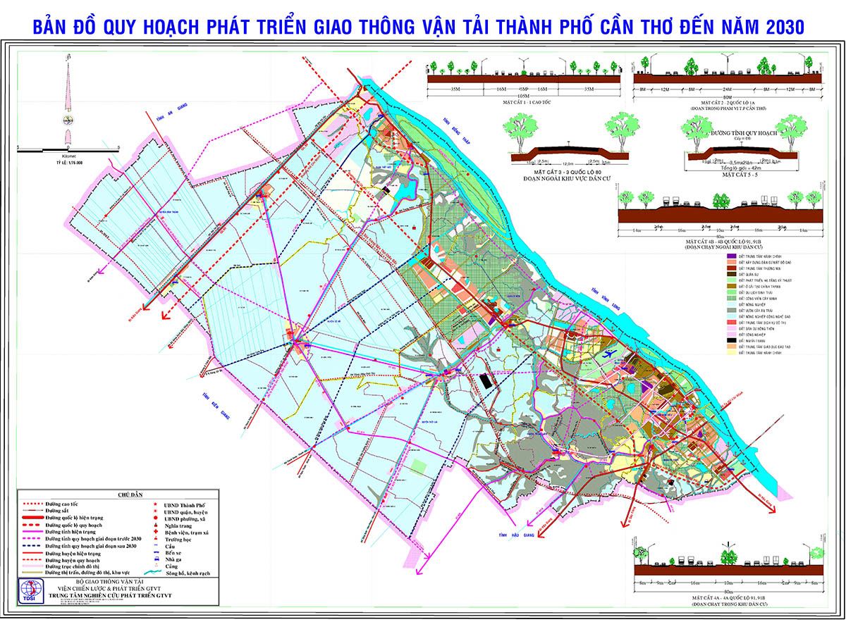 Bản đồ quy hoạch giao thông Thành phố Cần Thơ đến năm 2030