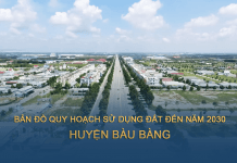 Quy hoạch sử dụng đất huyện Bàu Bàng (Bình Dương) đến năm 2030