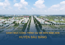 Danh sách công trình dự án trong quy hoạch sử dụng đất huyện Bàu Bàng đến năm 2030