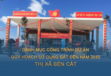 Danh sách dự án, công trình quy hoạch sử dụng đất của TX Bến Cát đến năm 2030