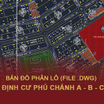 Tải về bản đồ phân lô Tái định cư Phú Chánh (A-B-C-D)
