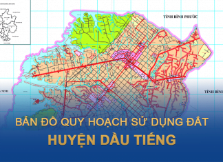 Bản đồ kế hoạch sử dụng đất huyện Dầu Tiếng (Bình Dương) cập nhật mới nhất