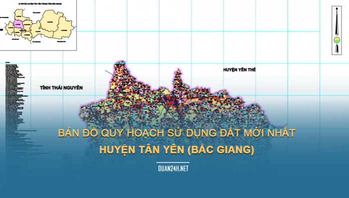 Tải về bản đồ quy hoạch sử dụng đất huyện Tân Yên (Bắc Giang)