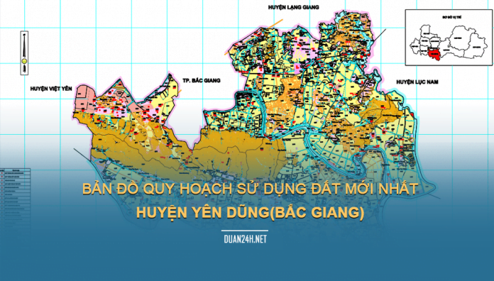 Tải về bản đồ quy hoạch sử dụng đất huyện Yên Dũng (Bắc Giang)