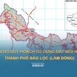 Tải về bản đồ quy hoạch sử dụng đất Thành phố Bảo Lộc (Lâm Đồng)