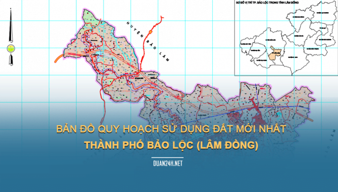 Tải về bản đồ quy hoạch sử dụng đất Thành phố Bảo Lộc (Lâm Đồng)