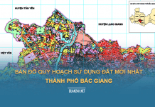 Tải về bản đồ quy hoạch sử dụng đất Thành phố Bắc Giang