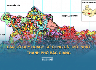 Tải về bản đồ quy hoạch sử dụng đất Thành phố Bắc Giang
