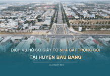 Dịch vụ hồ sơ nhà đất tại huyện Bàu Bàng (Bình Dương)