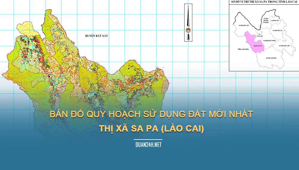 Bản đồ quy hoạch Thị xã Sa Pa (Lào Cai) năm 2023
