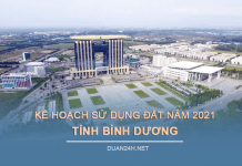 Tải về kế hoạch sử dụng đất tại Bình Dương năm 2021