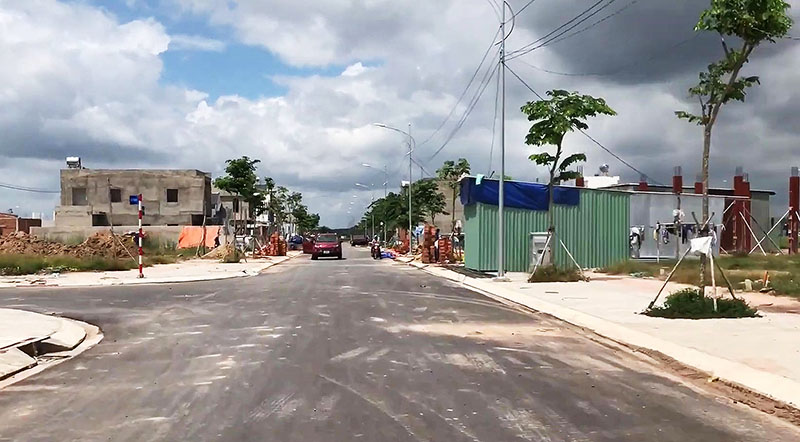 Một đoạn đường tại khu TĐC Lộc An - Bình Sơn