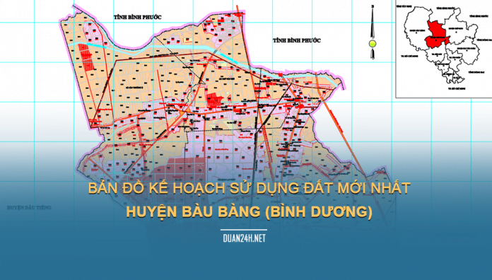 Tải về bản đồ kế hoạch sử dụng đất huyện Bàu Bàng (Bình Dương)