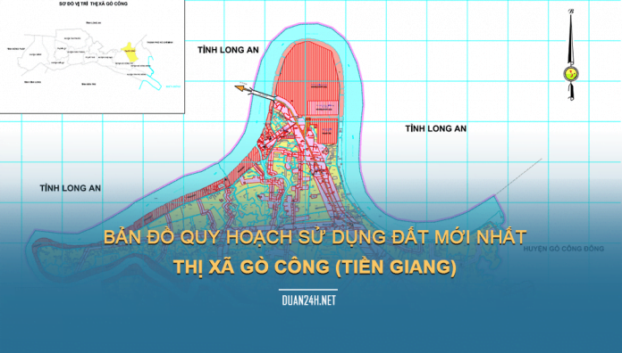 Tải về bản đồ quy hoạch sử dụng đất Thị xã Gò Công (Tiền Giang)