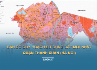 Tải về bản đồ quy hoạch sử dụng đất Quận Thanh Xuân (Hà Nội)
