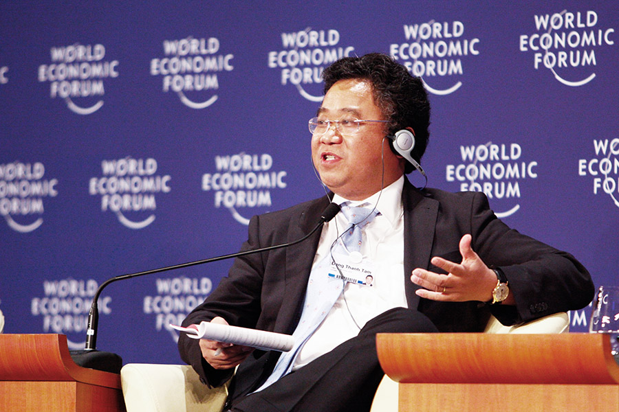 Ông Đặng Thành Tâm tại Diễn đàn Kinh tế Thế giới về Đông Á tại Thành phố Hồ Chí Minh, Việt Nam, ngày 7 tháng 6 năm 2010 