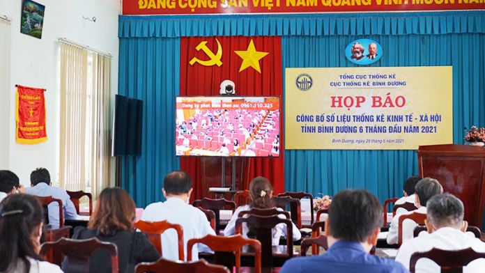 Họp báo công bố số liệu thống kê kinh tế, xã hội tỉnh Bình Dương 6 tháng đầu năm 2021