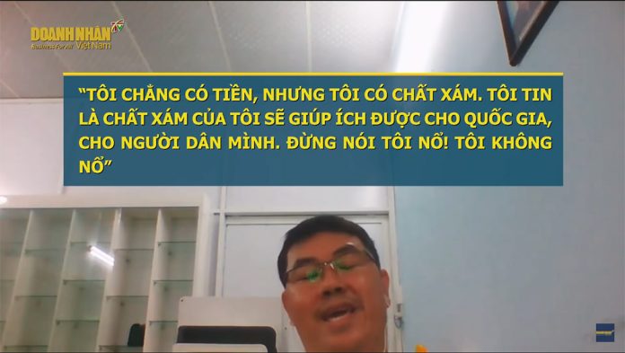 Ông Quốc Anh trong clip livestream ngày 15/06/2021