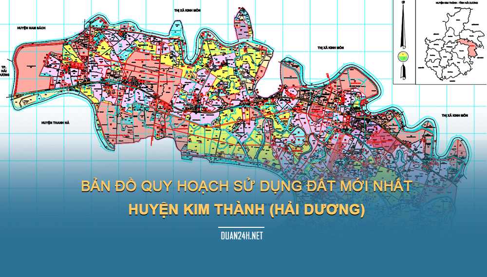 Bản đồ quy hoạch huyện Kim Thành (Hải Dương) năm 2023
